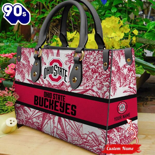 NCAA Ohio State Buckeyes Women Leather HandBag