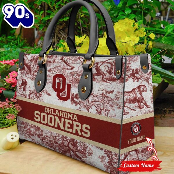 NCAA Oklahoma Sooners Women Leather Bag