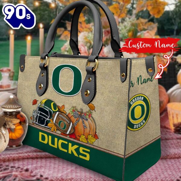 NCAA Oregon Ducks Autumn Women Leather Hand Bag 2208DS005