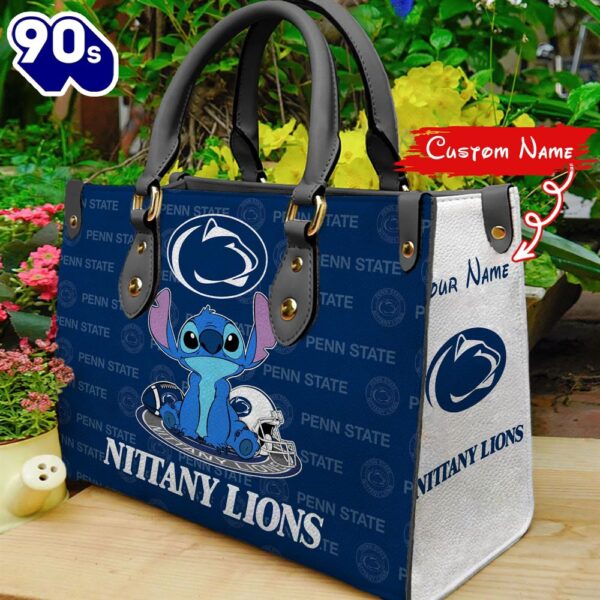 NCAA Penn State Nittany Lions Stitch Women Leather Hand Bag