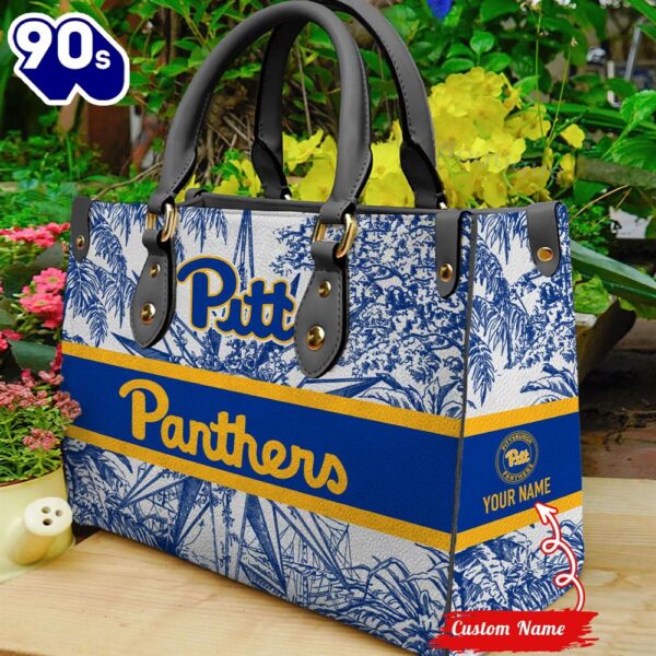 NCAA Pittsburgh Panthers Women Leather HandBag