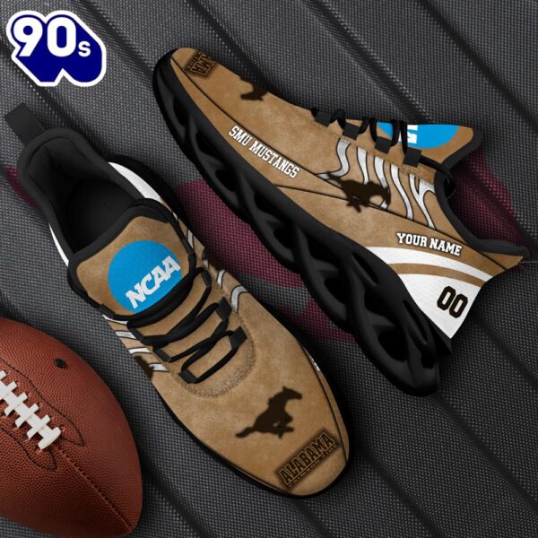 NCAA SMU Mustangs Black Max Soul Shoes