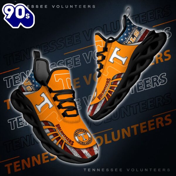 NCAA Tennessee Volunteers Black And White Clunky Shoes New Style For Fans