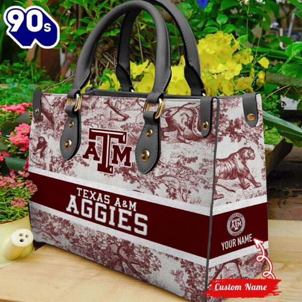 NCAA Texas A_M Aggies Women Leather Bag