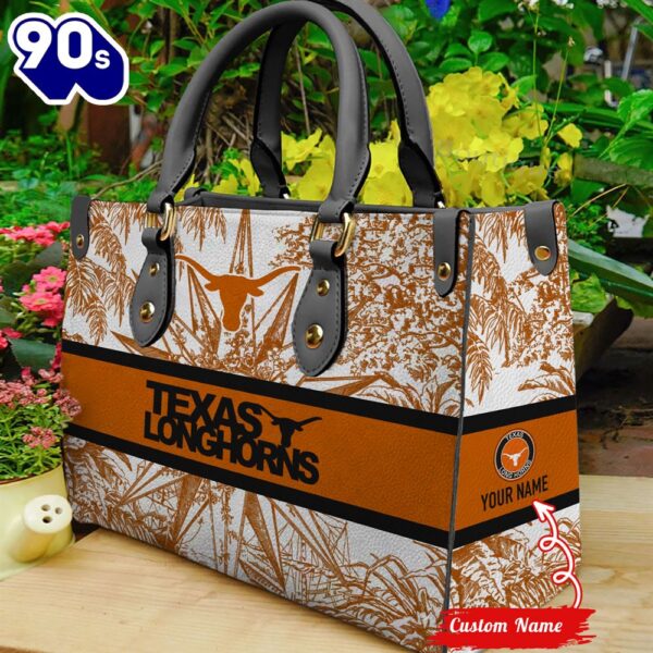 NCAA Texas Longhorns Women Leather HandBag