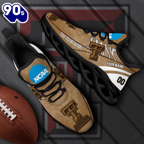 NCAA Texas Tech Red Raiders Black Max Soul Shoes