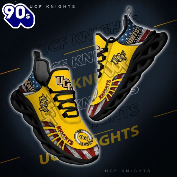 NCAA UCF Knights Black And White Clunky Shoes New Style For Fans