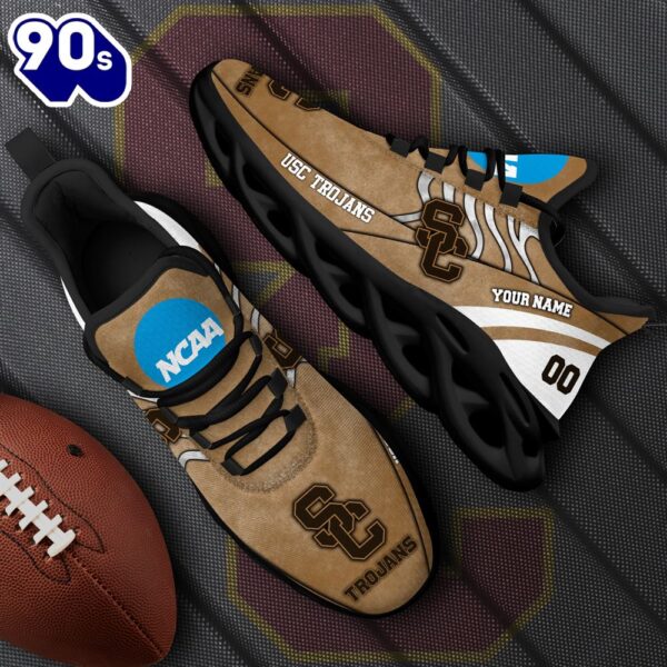 NCAA USC Trojans Black Max Soul Shoes