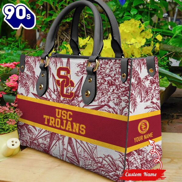 NCAA USC Trojans Women Leather HandBag