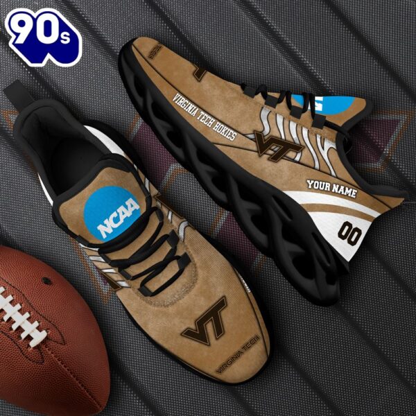 NCAA Virginia Tech Hokies Black Max Soul Shoes