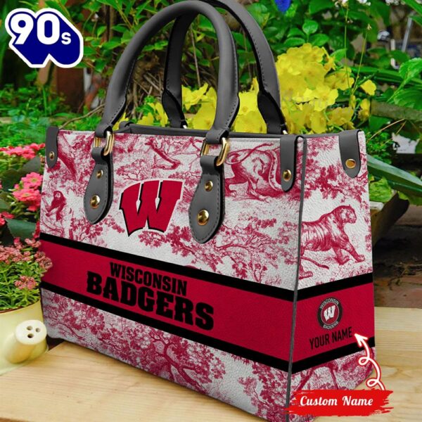 NCAA Wisconsin Badgers Women Leather Bag