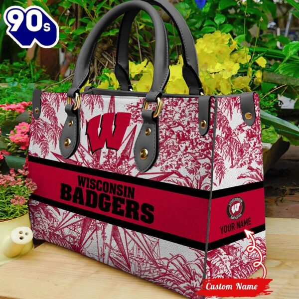 NCAA Wisconsin Badgers Women Leather HandBag