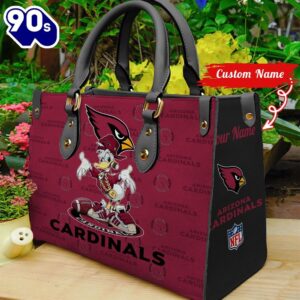NFL  Arizona Cardinals Donald Duck Retro Women Leather BagBag
