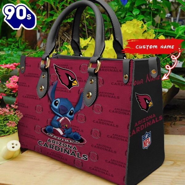 NFL Arizona Cardinals Stitch Women Leather Hand Bag