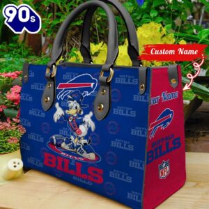 NFL  Buffalo Bills Donald Duck Retro Women Leather BagBag