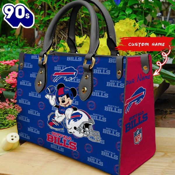 NFL Buffalo Bills Mickey Women Leather Hand Bag