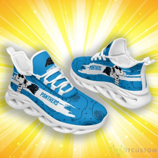 NFL Carolina Panthers Snoopy Exclusive Max Soul Shoes