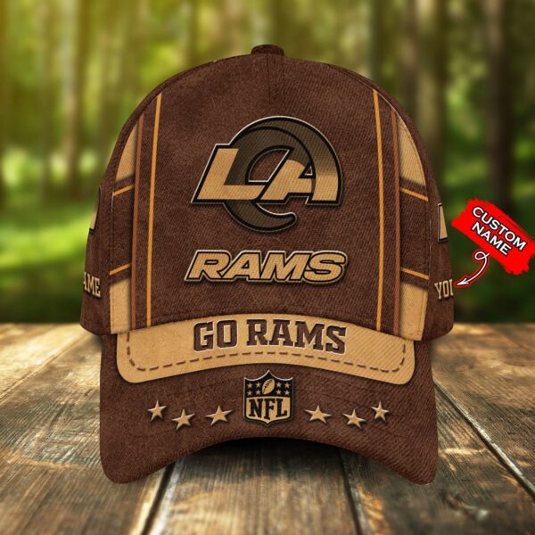 NFL Custom Los Angeles Rams Unisex Adults Adjustable Snapback Sportswear