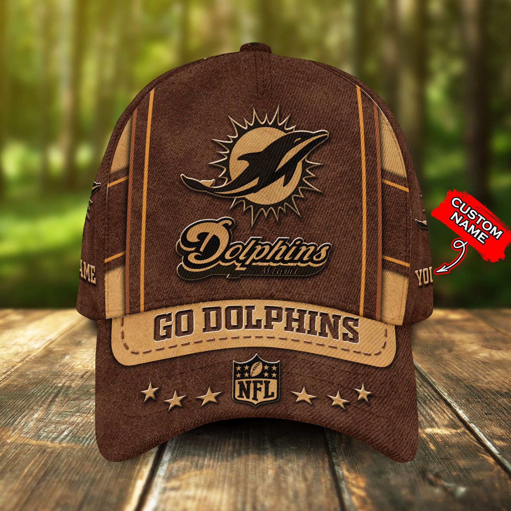 NFL Custom Miami Dolphins Unisex Adults Adjustable Snapback Sportswear NFL Custom Miami Dolphins Unisex Adults Adjustable Snapback Sportswear