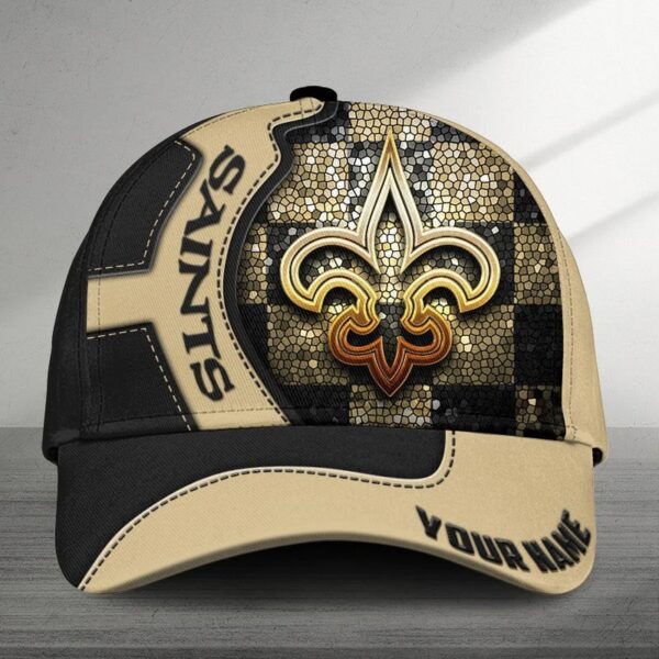 NFL Custom New Orleans Saints Unisex Adults Adjustable Snapback Sportswear Cap
