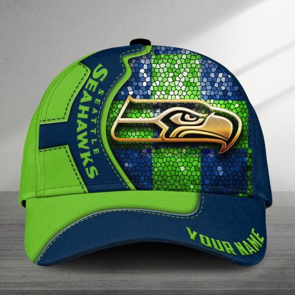 NFL Custom Seattle Seahawks Unisex Adults Adjustable Snapback Sportswear Cap