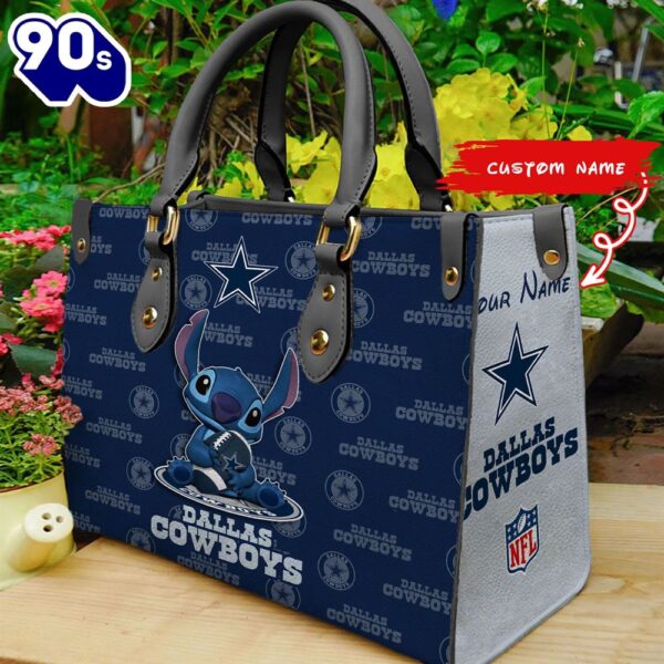 NFL Dallas Cowboys Stitch Women Leather Hand Bag