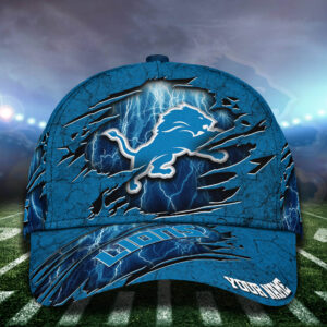 NFL Detroit Lions Cap Custom Your Name 1