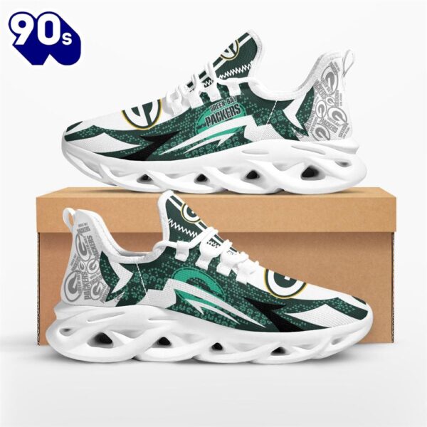 NFL Green Bay Packers Symbol Geometric Pattern Max Soul Shoes