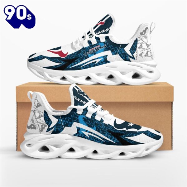 NFL Houston Texans Symbol Geometric Pattern Max Soul Shoes