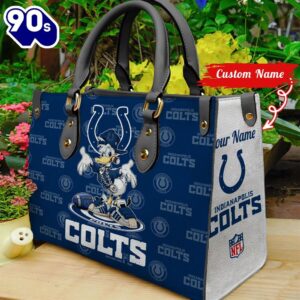 NFL  Indianapolis Colts Donald Duck Retro Women Leather BagBag