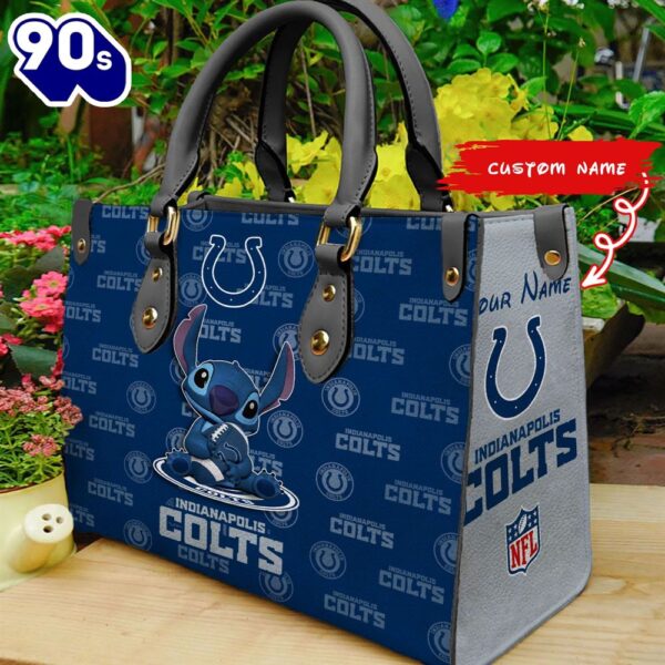 NFL Indianapolis Colts Stitch Women Leather Hand Bag