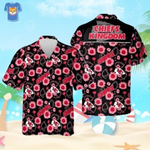 NFL Kansas City Chiefs Hawaiian Shirt Sunflower Pattern Gift For Beach Trip