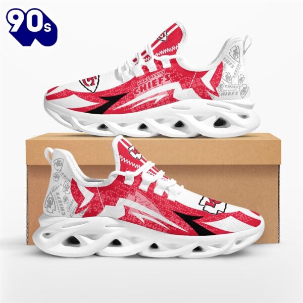 NFL Kansas City Chiefs Symbol Geometric Pattern Max Soul Shoes