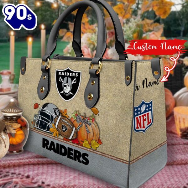 NFL Las Vegas Raiders Autumn Women Leather Hand Bag 2208DS005