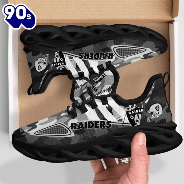 NFL Las Vegas Raiders Military Camouflage M Soul Shoes