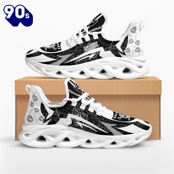 NFL Las Vegas Raiders Symbol Geometric Pattern Max Soul Shoes