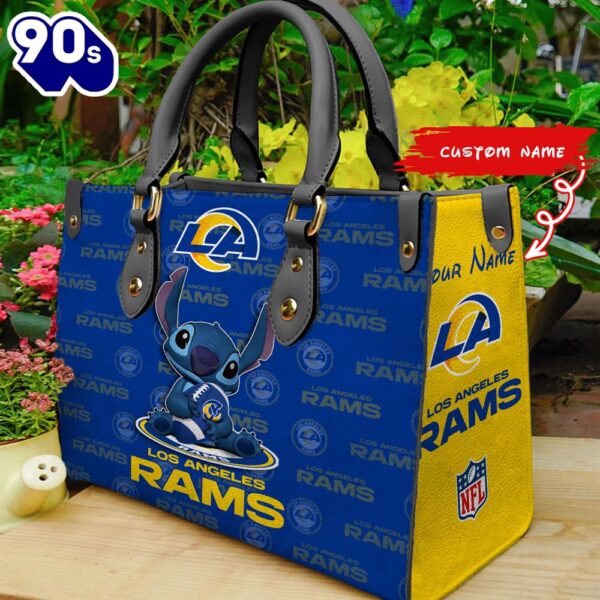 NFL Los Angeles Rams Stitch Women Leather Hand Bag