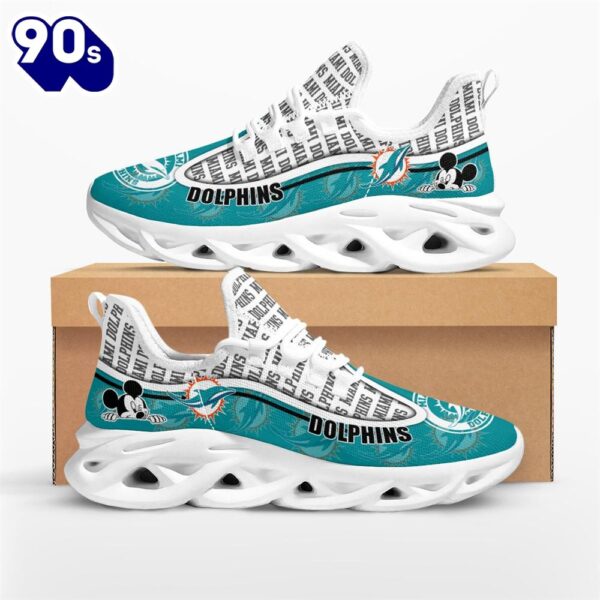 NFL Miami Dolphins Mickey Mouse Max Soul Shoes