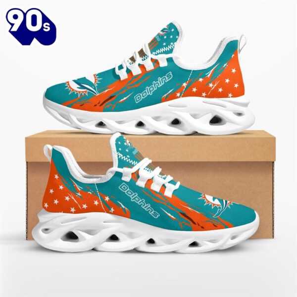 NFL Miami Dolphins Stars and Stripes M Soul Shoes