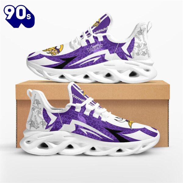 NFL Minnesota Vikings Symbol Geometric Pattern Max Soul Shoes