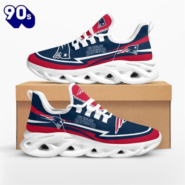 NFL New England Patriots Are Coming Curves Max Soul Shoes