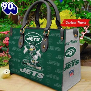 NFL  New York Jets Donald Duck Retro Women Leather BagBag