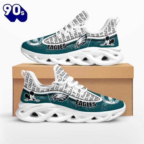 NFL Philadelphia Eagles Mickey Mouse Max Soul Shoes