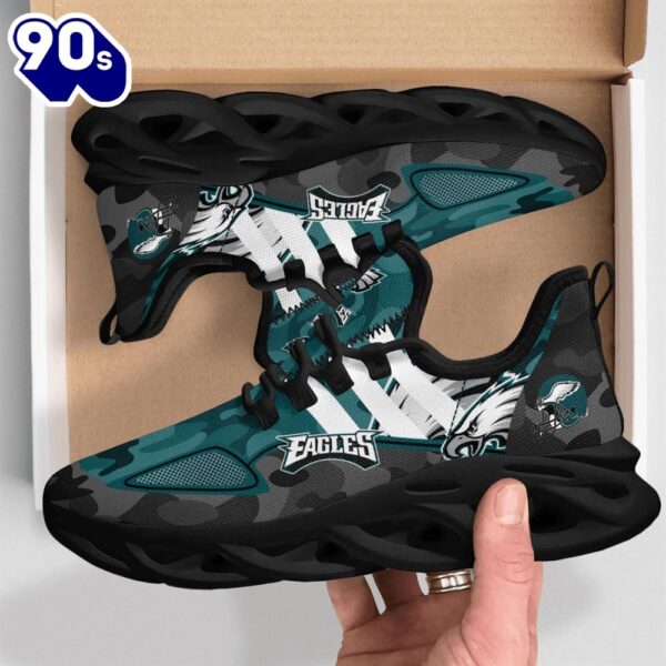 NFL Philadelphia Eagles Military Camouflage M Soul Shoes