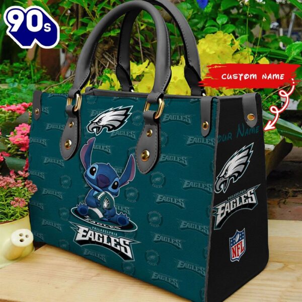 NFL Philadelphia Eagles Stitch Women Leather Hand Bag