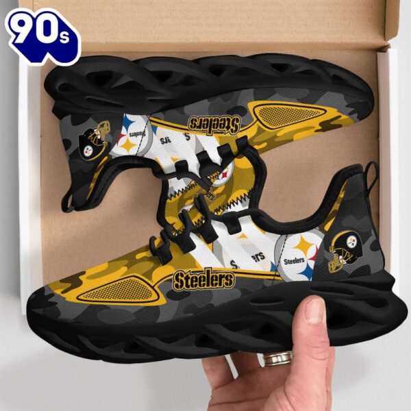 NFL Pittsburgh Steelers Military Camouflage M Soul Shoes