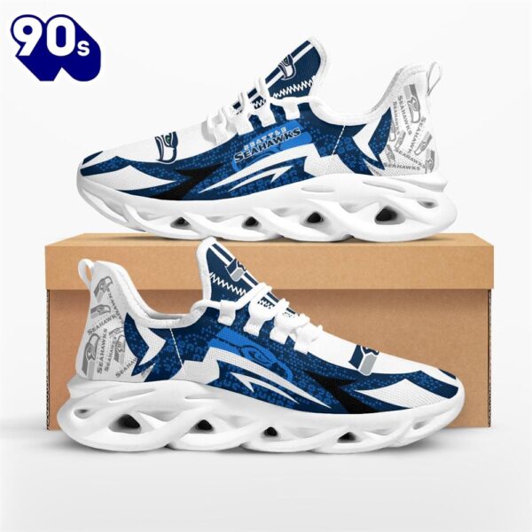 NFL Seattle Seahawks Symbol Geometric Pattern Max Soul Shoes