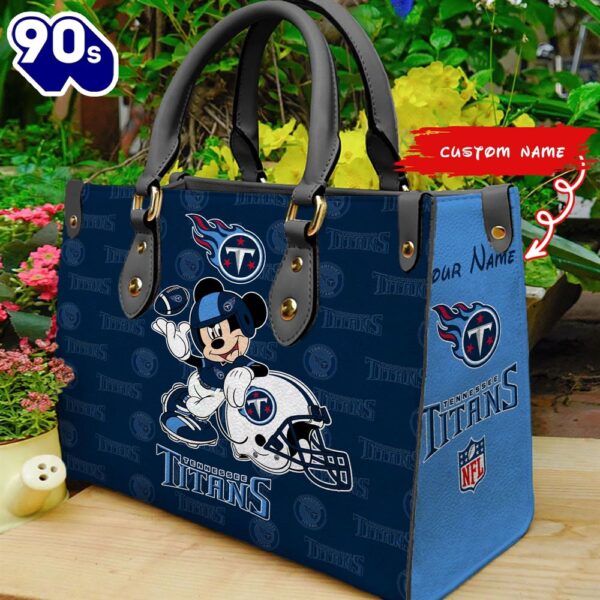 NFL Tennessee Titans Mickey Women Leather Hand Bag
