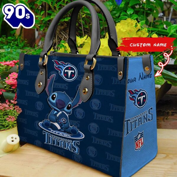 NFL Tennessee Titans Stitch Women Leather Hand Bag