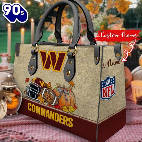 NFL Washington Commanders Autumn Women Leather Hand Bag 2208DS005